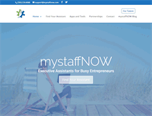 Tablet Screenshot of mystaffnow.com